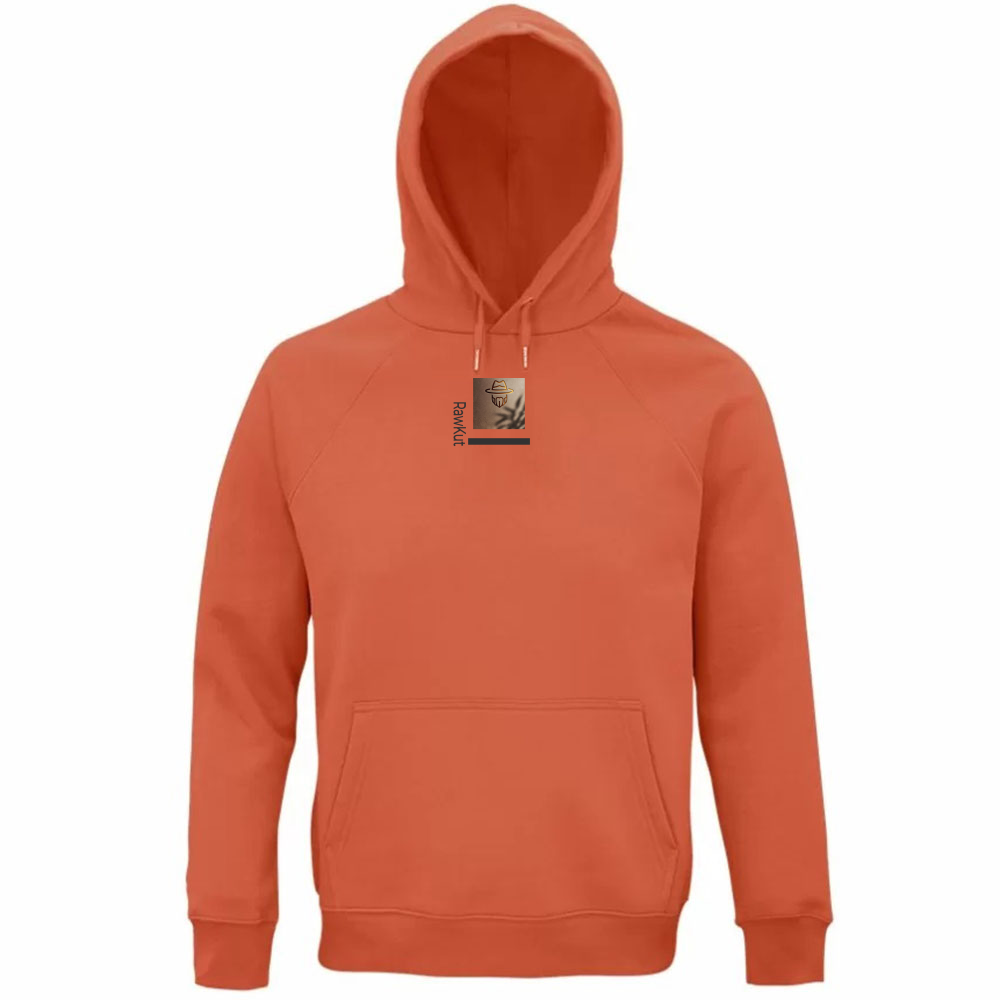 Felpa Organica Unisex Cappuccio RawKut Donna