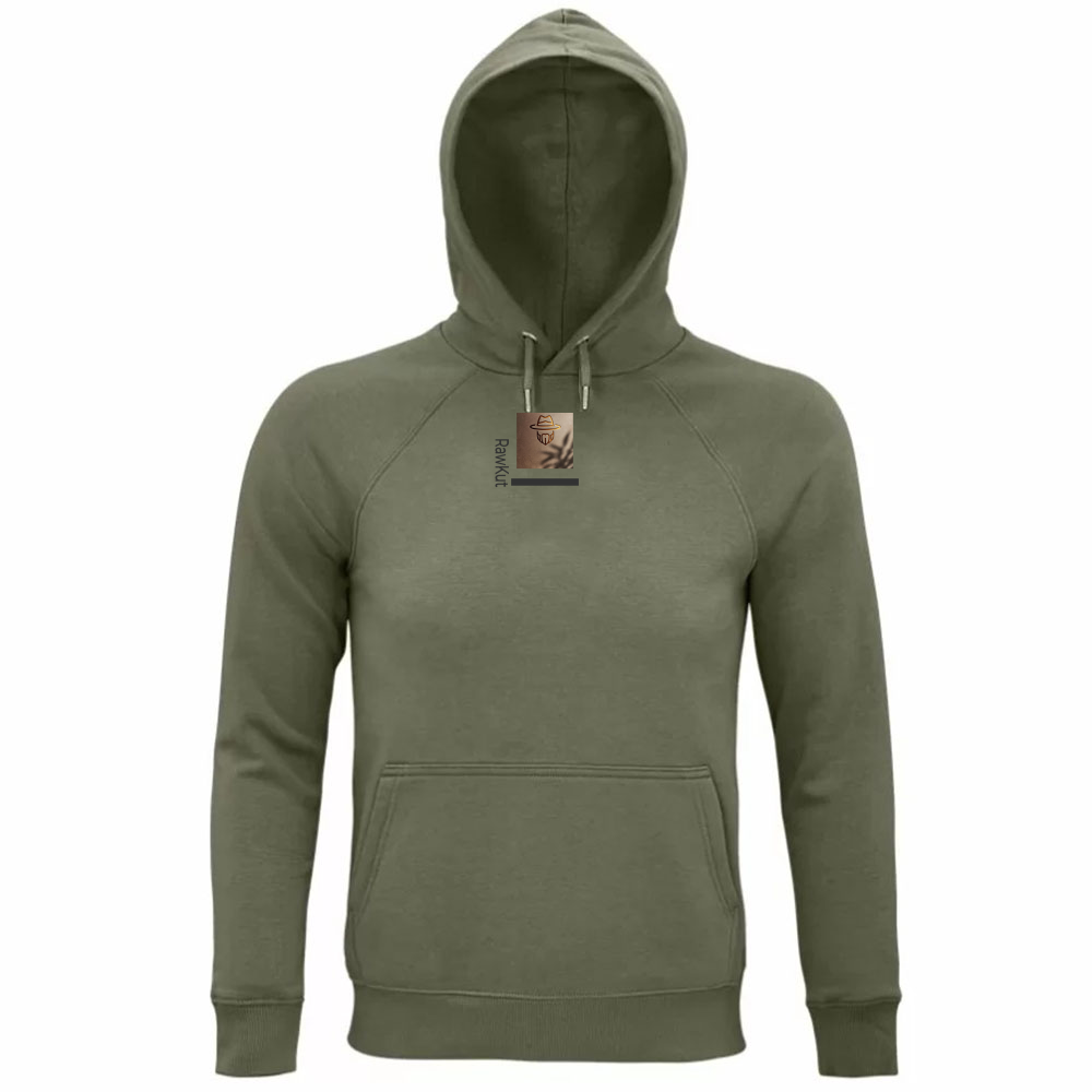 Felpa Organica Unisex Cappuccio RawKut Donna